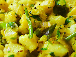 Batata Dosa Suki Bhaji